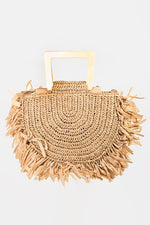 Straw Fringe Handbag