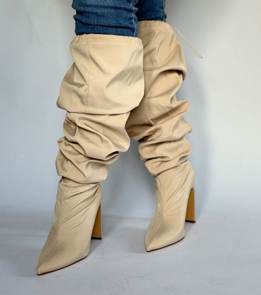 Montage Slouch Boot (Beige)