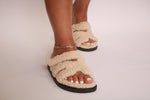 Bratitude Furry Sandal (Cream)