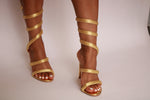 Santana Wrap Heel (Gold)