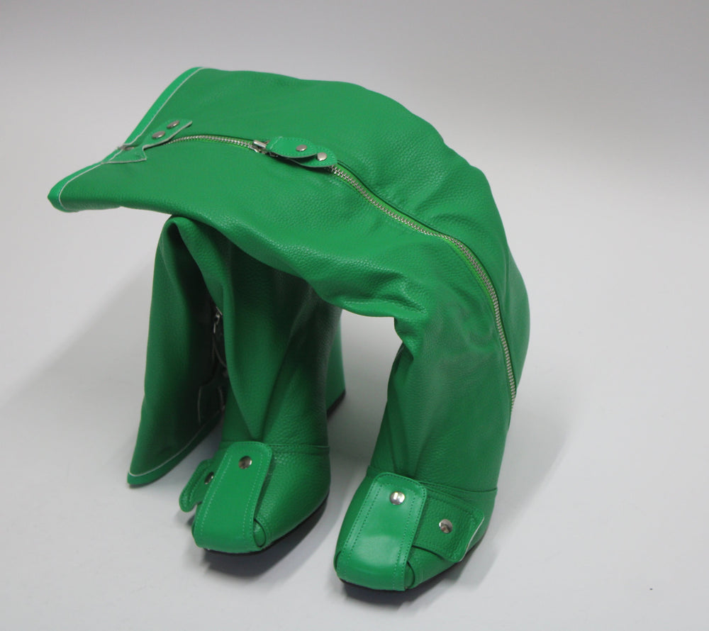 Senna Knee High Chunky Boot (Green)