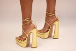 Pointy Toe Platform Heel