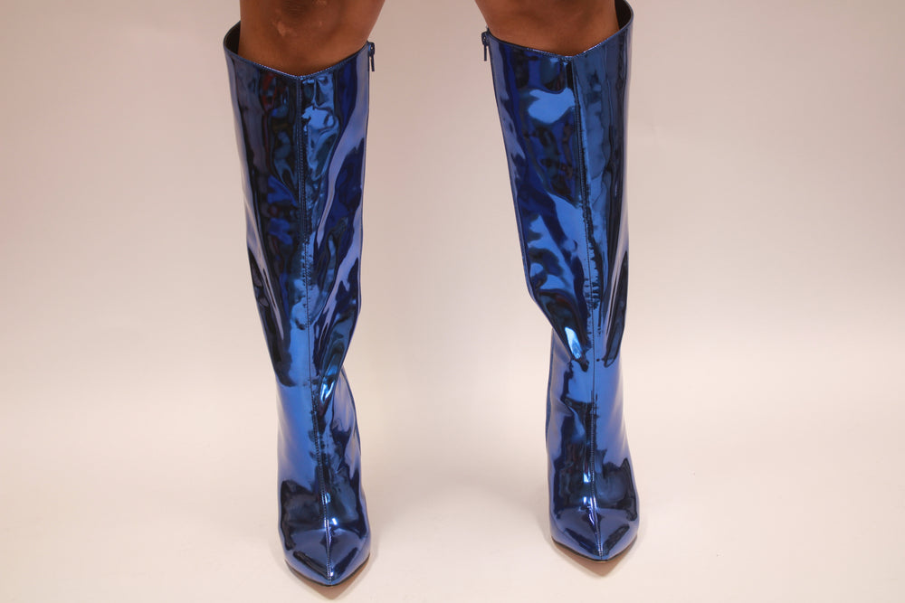 Metallic Stiletto Boot