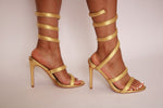 Santana Wrap Heel (Gold)