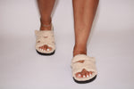 Bratitude Furry Sandal (Cream)