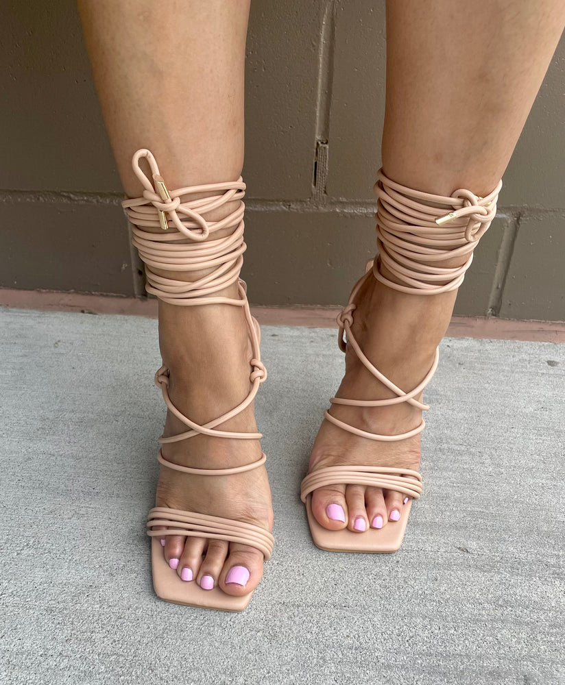Andria Lace Up (Nude)