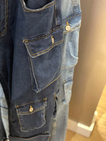 Cargo Denim Jeans (Light wash)