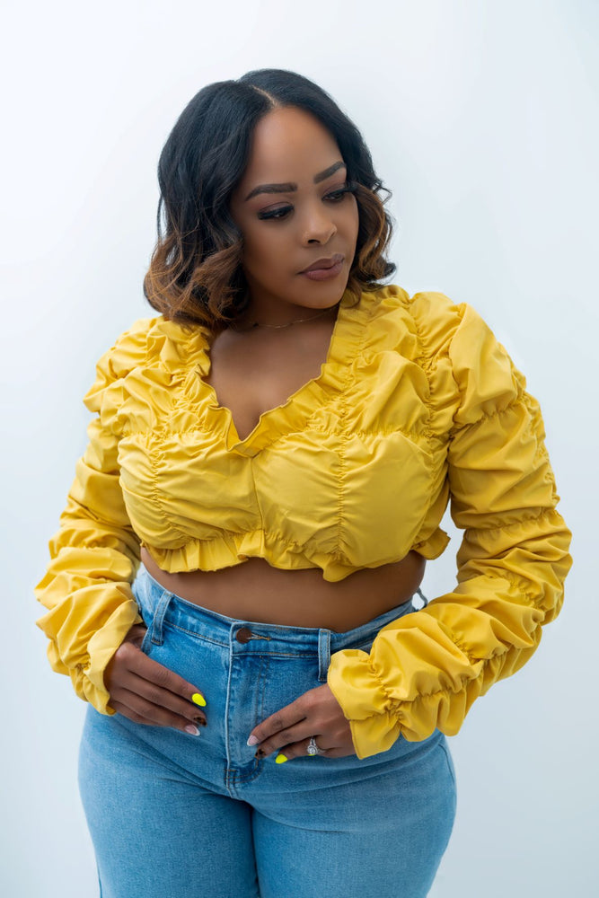 Ruched Crop Top
